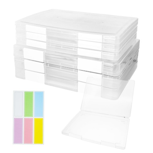 6pc plastic storage boxes - plastic,