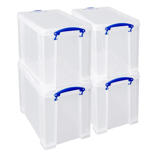 Clear plastic storage boxes - storage,