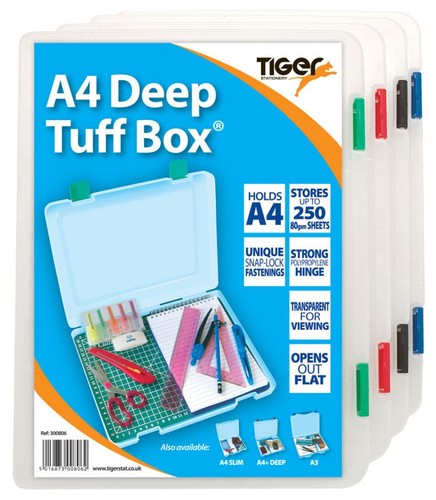 Tiger deep tuff box single - a4,