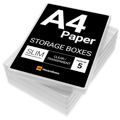 Westonboxes slim storage - a4,