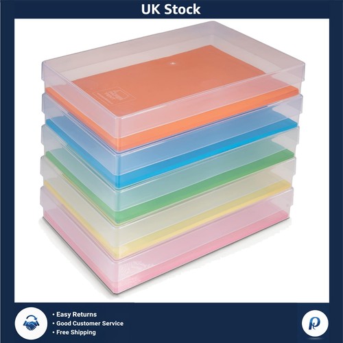 Clear document storage box - clear,